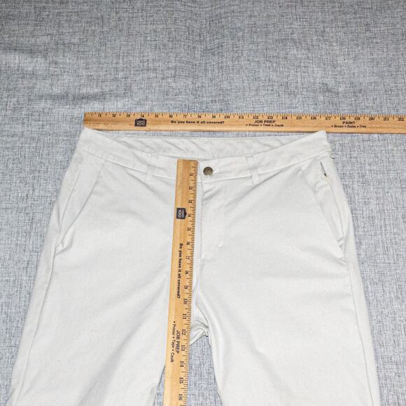 Lululemon Men's 34 ABC Slim fit Trouser Pants Warpstreme in Light Grey - Picture 10 of 11